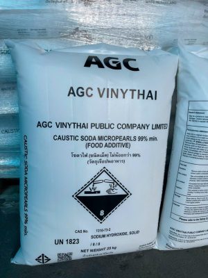 xút hạt Thái Lan 99 NaOH AGC Vinythai 25kg