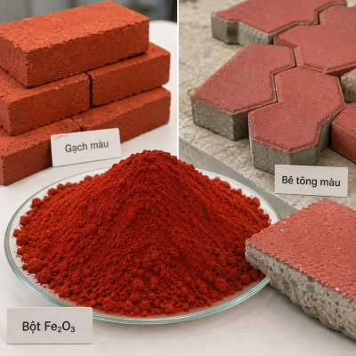 ưu điểm bột màu oxit sắt đỏ Y101
