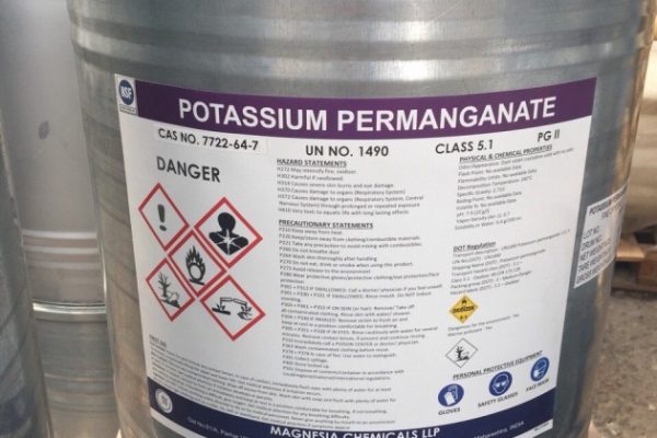 chỉ tiêu kỹ thuật thuốc tím KMnO4 COA MSDS