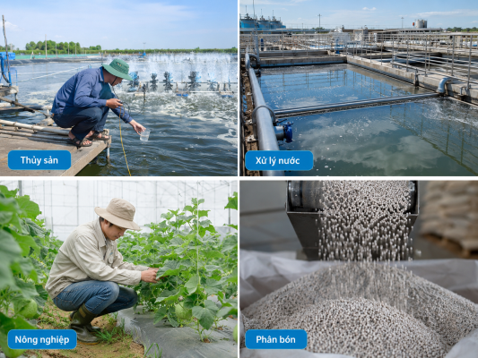 ứng dụng sắt sunfat FeSO4.7H2O trong thủy sản xử lý nước