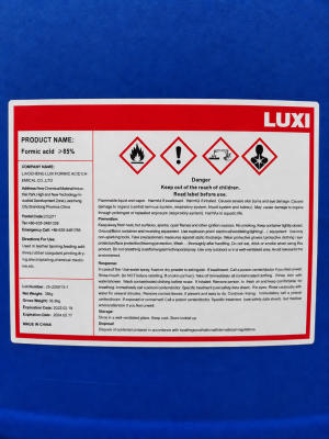 chỉ tiêu kỹ thuật acid formic HCOOH 85 Luxi COA MSDS