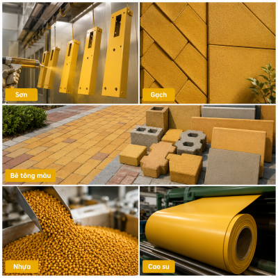 ứng dụng iron oxide yellow G313 trong sơn gạch bê tông nhựa