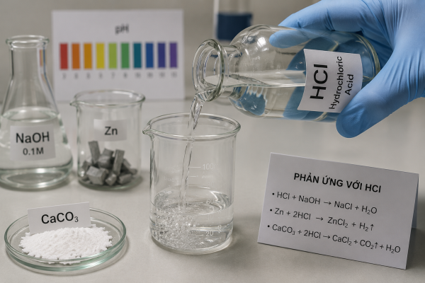 tính chất axit clohydric HCl hydrochloric acid