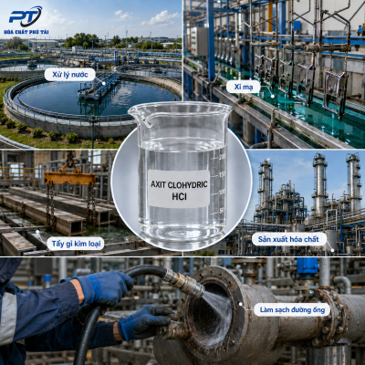 ứng dụng axit clohydric HCl trong xử lý nước xi mạ tẩy gỉ kim loại