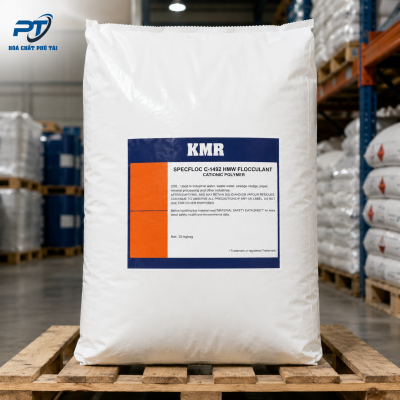 Polymer Cation KMR 25kg bao xử lý nước thải
