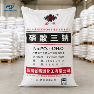 Trisodium Phosphate TSP Trung Quốc –  Na₃PO₄·12H₂O 98% 25kg/bao