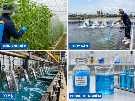 ứng dụng Copper Sulfate Đồng Sunfat