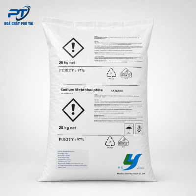 Sodium Metabisulfite SBS 99 Na2S2O5 Trung Quốc 25kg
