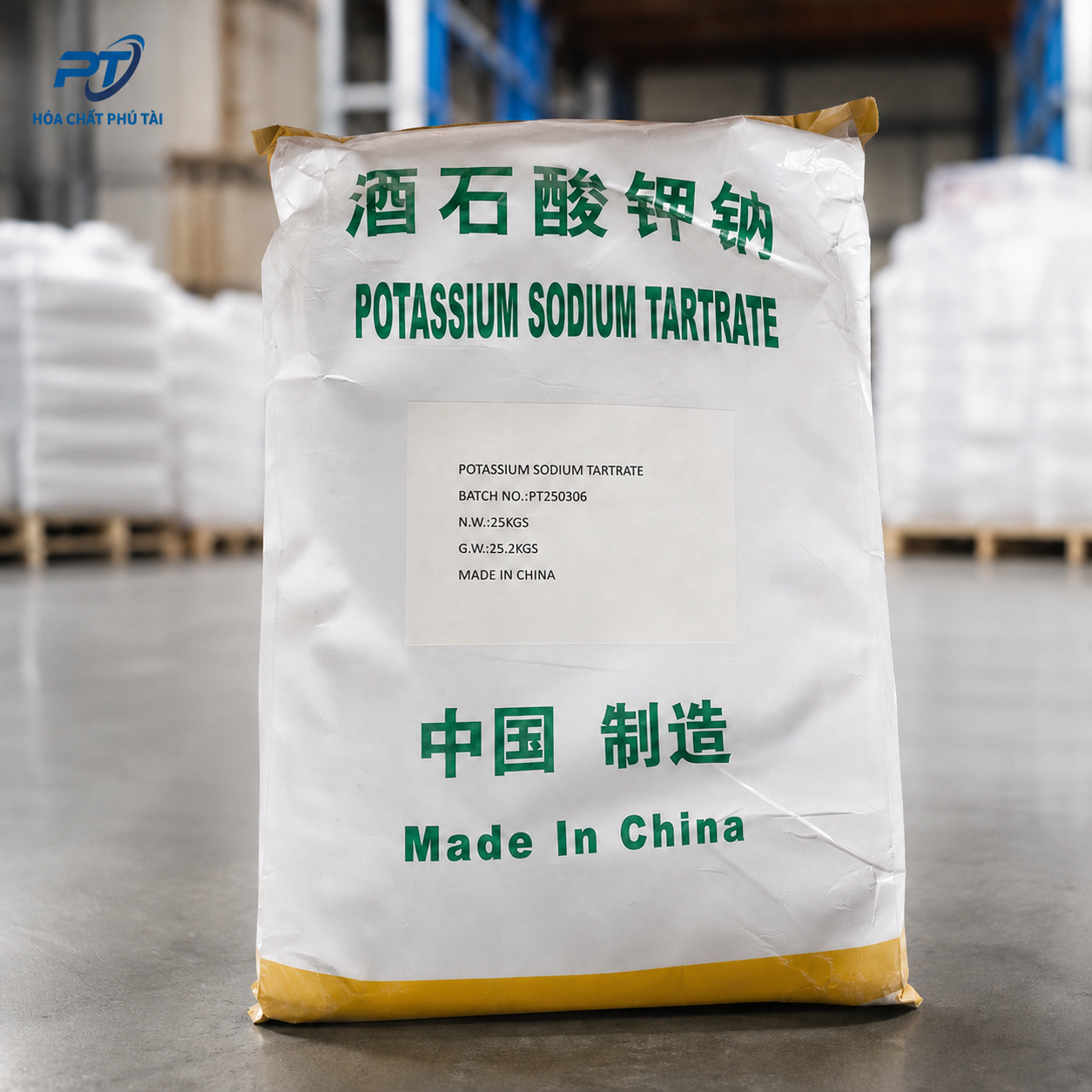 Potassium Sodium Tartrate – Rochelle Salt KNaC₄H₄O₆·4H₂O 25kg/bao