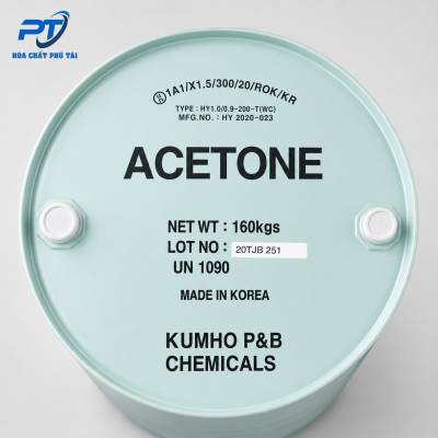 Acetone C3H6O UN 1090 160kg phuy
