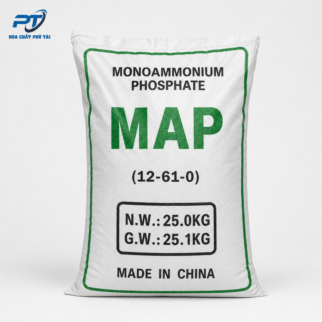 MAP 12-61-0 – Mono Ammonium Phosphate NH₄H₂PO₄ 25kg/bao
