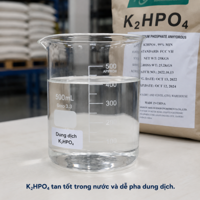 tính chất Dipotassium Phosphate K2HPO4