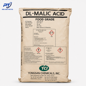 DL-Malic Acid Food Grade – Acid Malic C₄H₆O₅ 25kg/bao Hàn Quốc