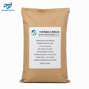 Monosodium Phosphate Trung Quốc – NaH₂PO₄·2H₂O 98% 25kg/bao