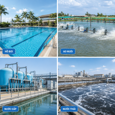 ứng dụng Clorin Aquafit 70 trong xử lý nước